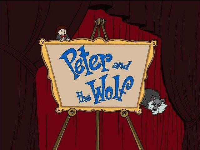 Title screen of Peter and the Wolf