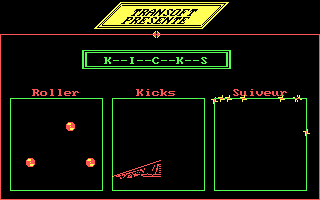 Title screen of Kicks