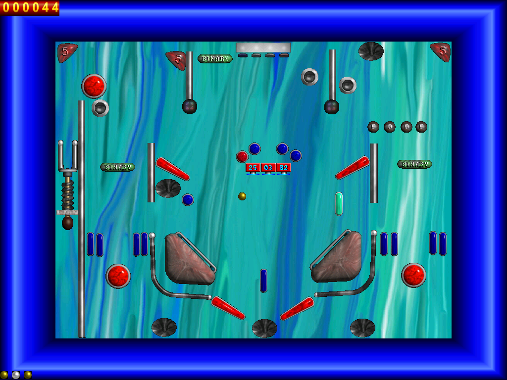 Gameplay of Moraffs Cyber Pinball