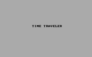 Title screen of Time Traveler