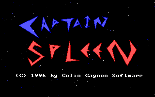 Title screen of Captain Spleen