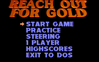 Title screen of Reach out for Gold