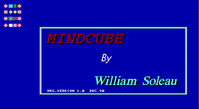 Title screen of Mindcube