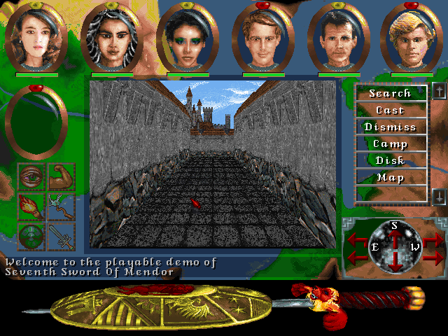 Gameplay of Seventh Sword of Mendor