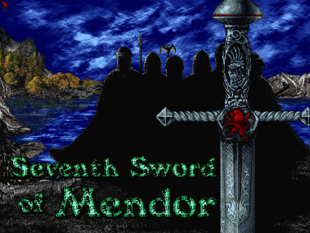 Title screen of Seventh Sword of Mendor