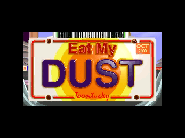 Title screen of Eat My Dust