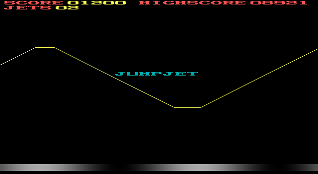 Title screen of Jumpjet