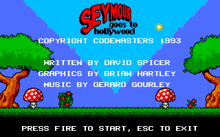 Title screen of Seymour Goes to Hollywood