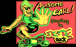 Title screen of Awesome Earl in SkateRock