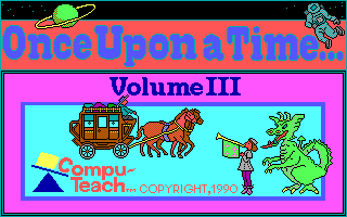 Title screen of Once Upon a Time... Volume III: Journey Through Time