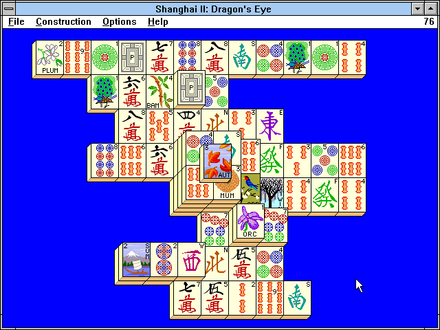 Gameplay of Shanghai II: Dragon's Eye