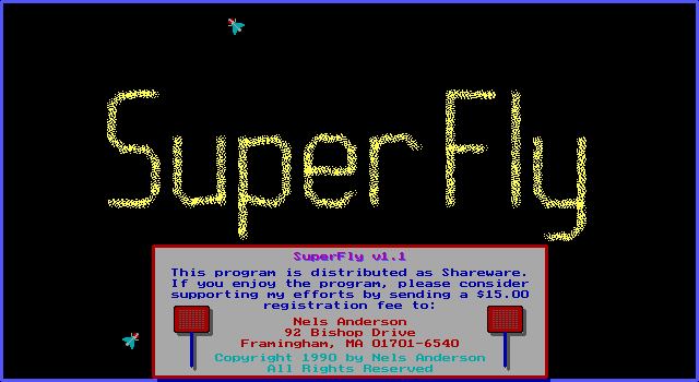 Title screen of Superfly