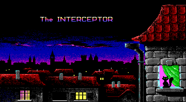 Title screen of The Interceptor