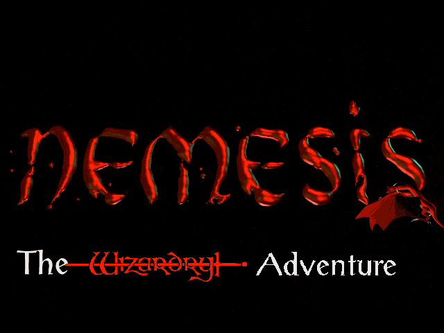 Title screen of Nemesis: The Wizardry Adventure