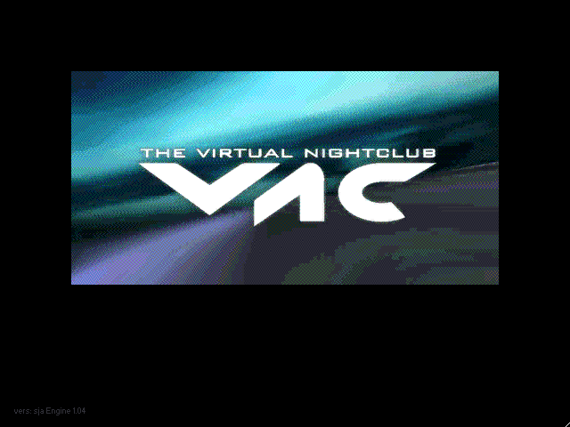 Title screen of Virtual Nightclub: A Game About Time