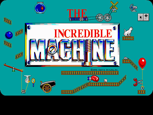 Title screen of The Incredible Machine