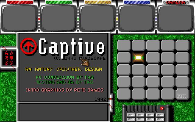 Title screen of Captive