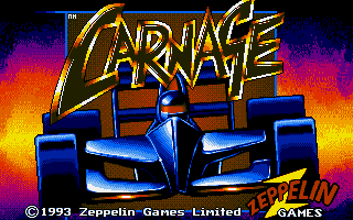 Title screen of Carnage