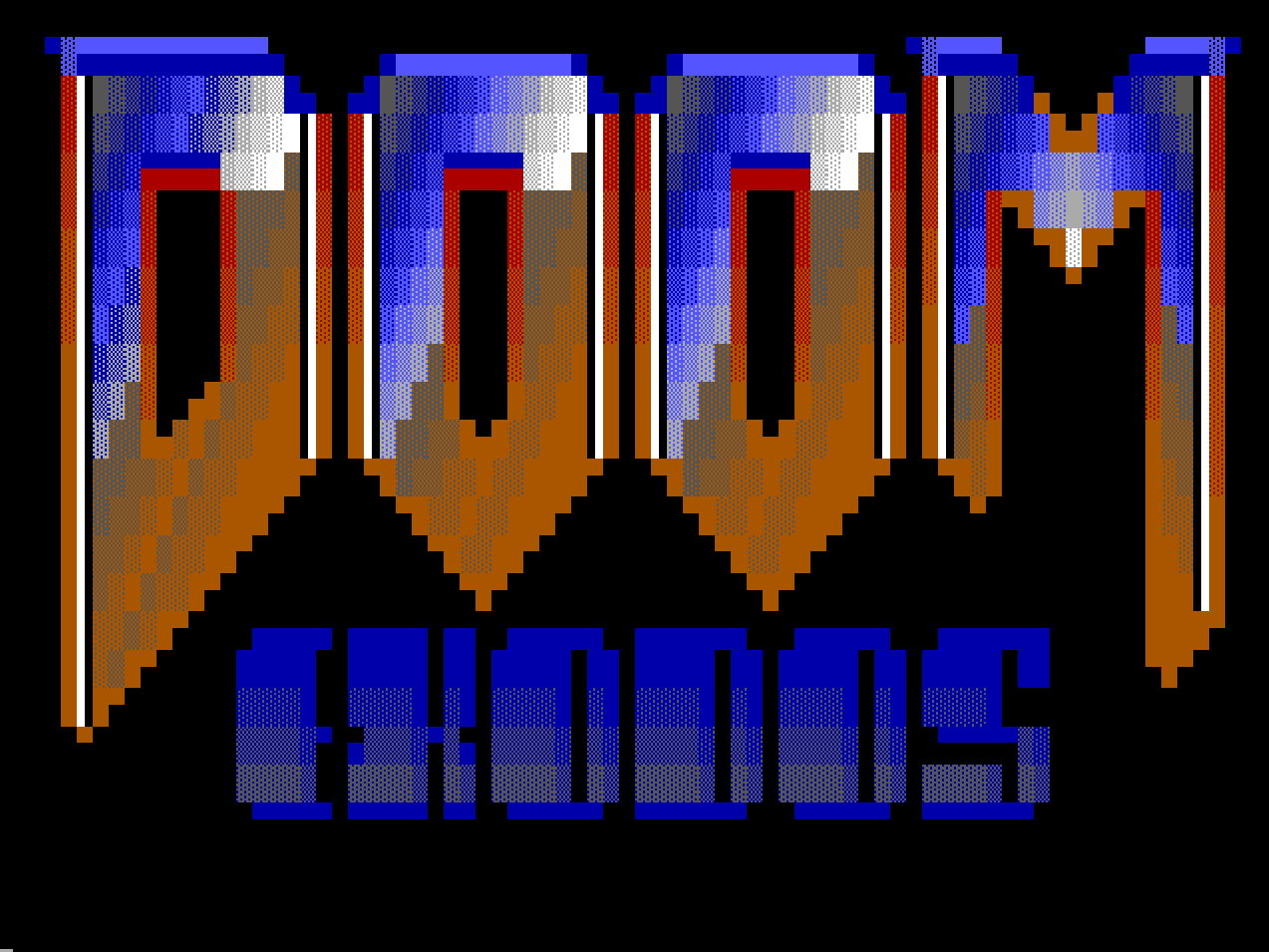 Title screen of DOOM: eXoWAD