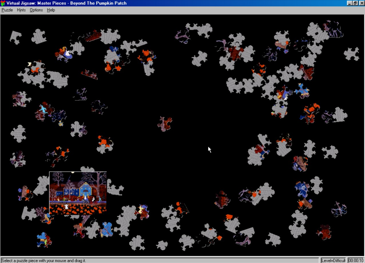 Gameplay of Virtual Jigsaw: Master Pieces