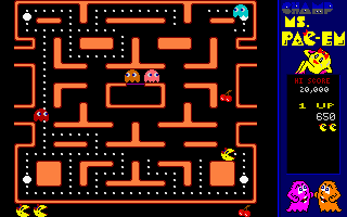 Gameplay of CHAMP Ms. Pac-em