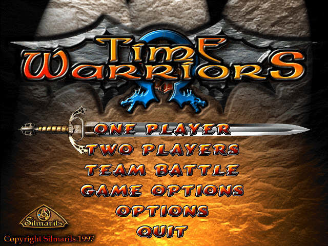 Title screen of Time Warriors