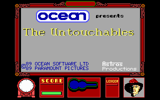 Title screen of The Untouchables