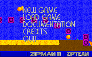 Title screen of Zipman III