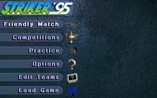 Title screen of Striker '95