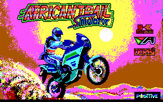 Title screen of African Trail Simulator