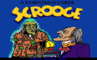 Title screen of Scrooge