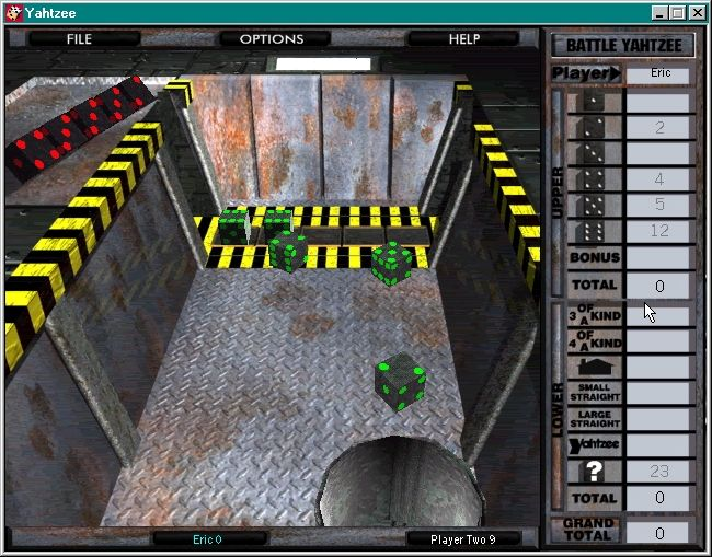 Gameplay of Ultimate Yahtzee