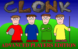 Title screen of Clonk A.P.E.