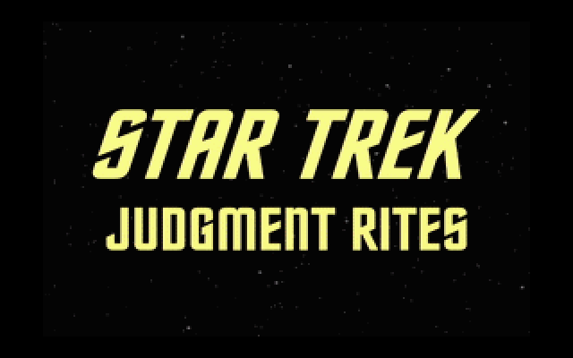 Title screen of Star Trek: Judgment Rites