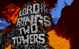 Title screen of J.R.R. Tolkien's The Lord of the Rings, Vol. II: The Two Towers
