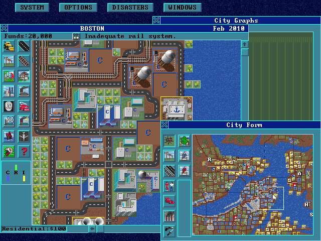 Gameplay of SimCity Enhanced CD-ROM