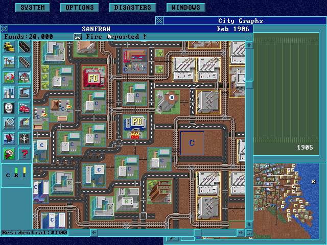 Gameplay of SimCity Enhanced CD-ROM
