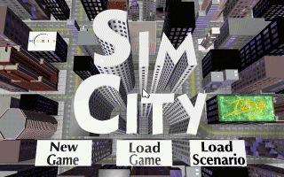 Title screen of SimCity Enhanced CD-ROM