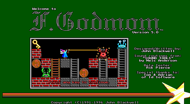 Title screen of F.Godmom