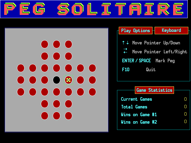 Gameplay of Peg Solitaire