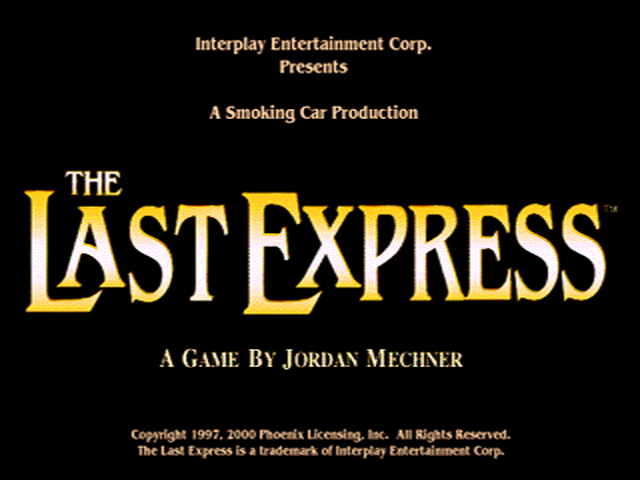 Title screen of The Last Express