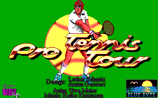Title screen of Pro Tennis Tour