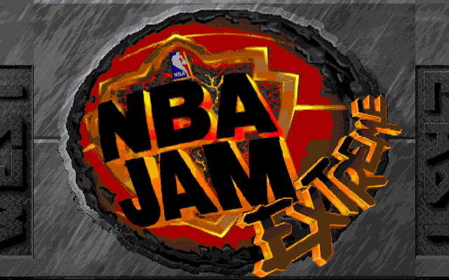 Title screen of NBA Jam Extreme