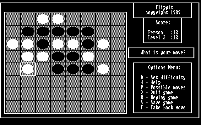 Gameplay of Flippit (1989)