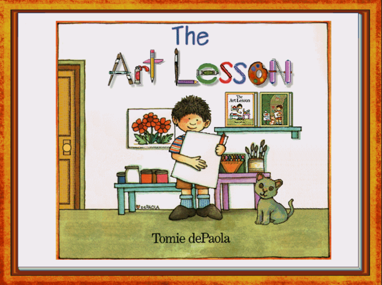 Title screen of The Art Lesson