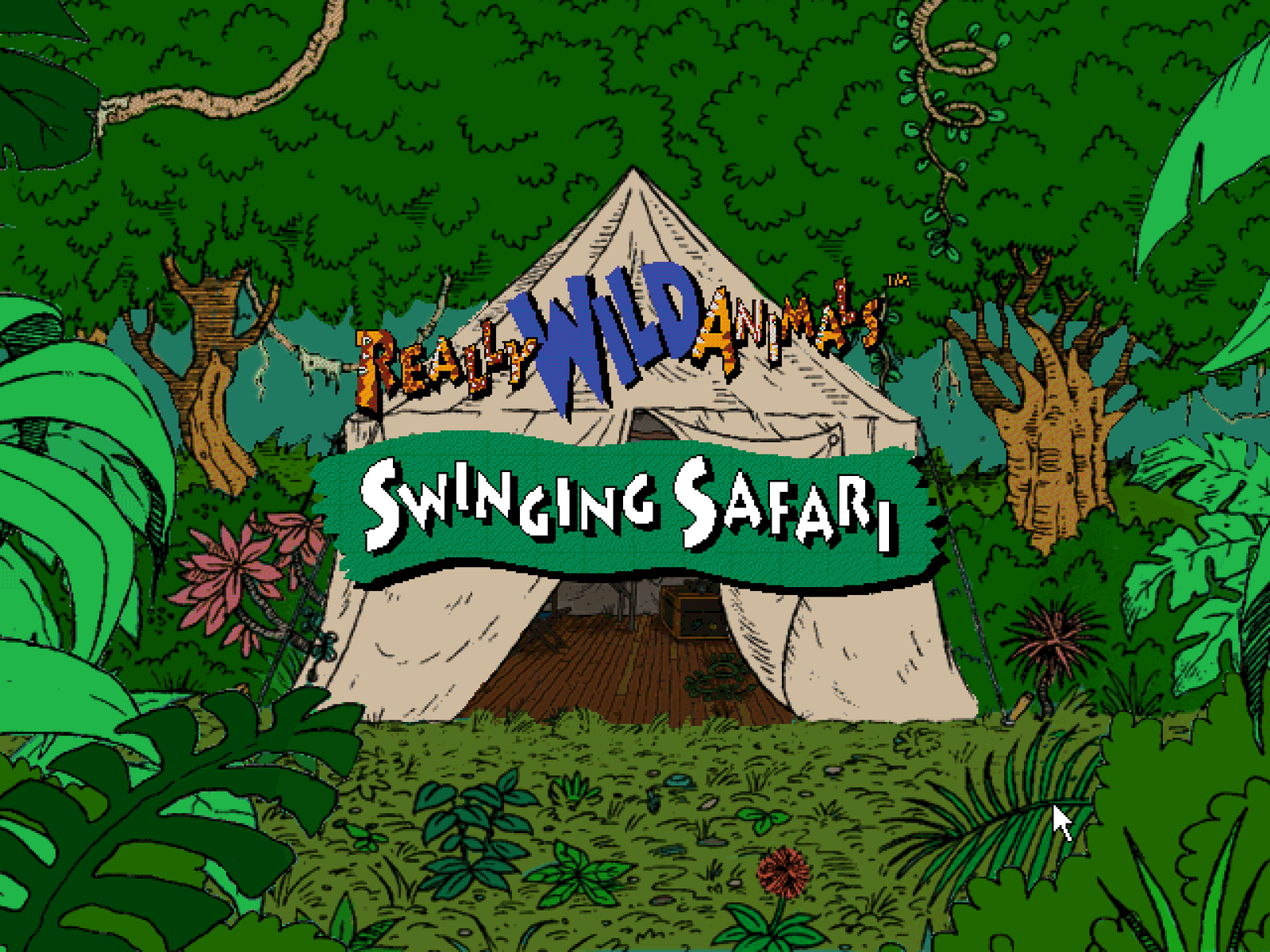 Title screen of Really Wild Animals Swinging Safari: Explore and Print