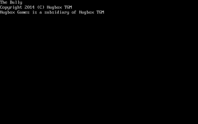 Title screen of The Bully