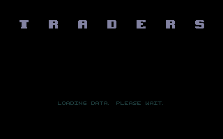 Title screen of Traders: The Intergalactic Trading Game