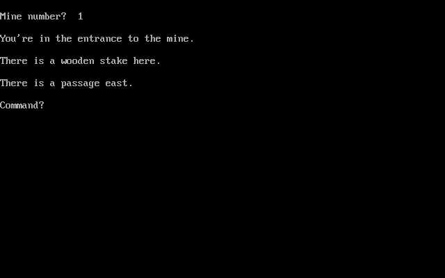 Title screen of Mines