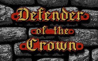 Title screen of Defender of the Crown